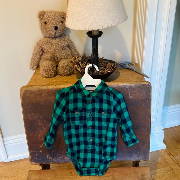 Osh Kosh B’Gosh Flannel Bodysuit - Picture 3 of 11